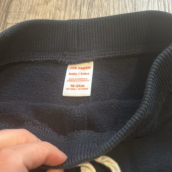 3/20 Boys Joe Fresh Navy Sweatpants Size 18-24 Months - Picture 3 of 5